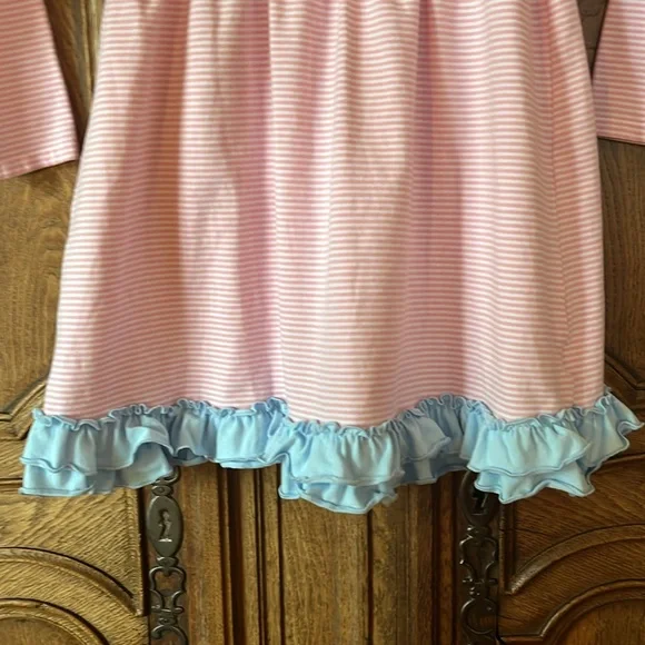 Trotter St Fall Pink and blue ruffled dress - Picture 5 of 16